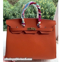 Good Quality Hermes Birkin 35CM Tote Bag Calfskin Leather BK35 Gold