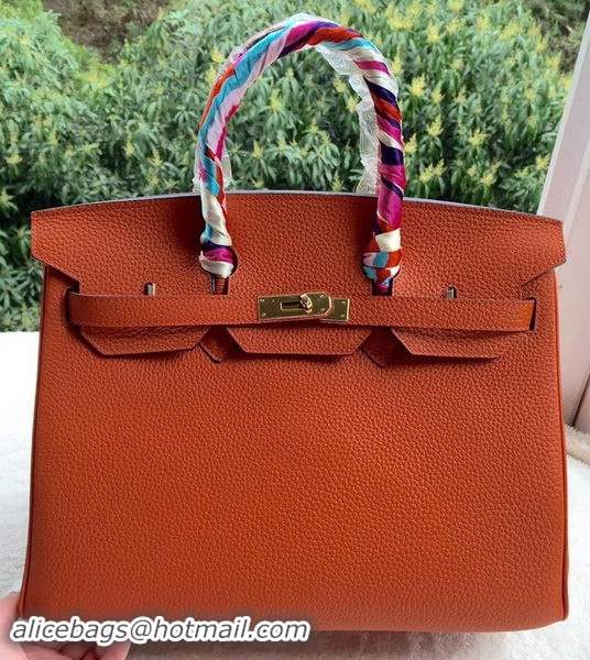 Good Quality Hermes Birkin 35CM Tote Bag Calfskin Leather BK35 Gold