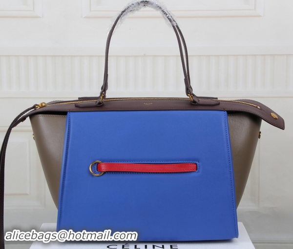 Top Grade Celine Ring Bag Smooth Calfskin Leather 176203 Royal&Khaki&Maroon