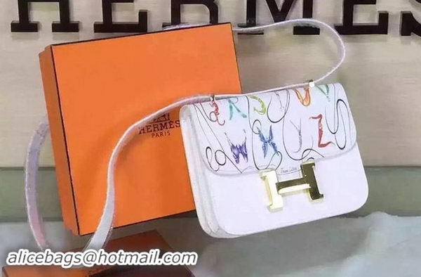 Durable Hermes Constance Bag Original Leather H027 White