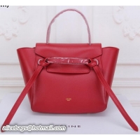 Big Discount Celine mini Belt Bag Original Leather C3320 Red