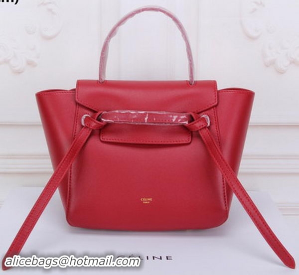 Big Discount Celine mini Belt Bag Original Leather C3320 Red