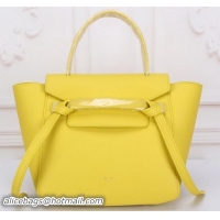 Noble Useful Celine mini Belt Bag Original Leather C3320 Yellow