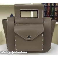 Free Shipping Discount CELINE Square Handbag Original Leather C28832 Grey