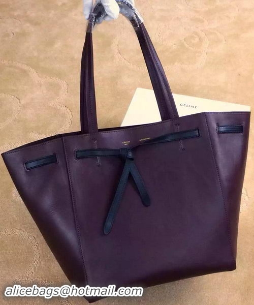 Shop Trendy Celine Cabas Phantom Bags Calfskin Leather C2208 Purple