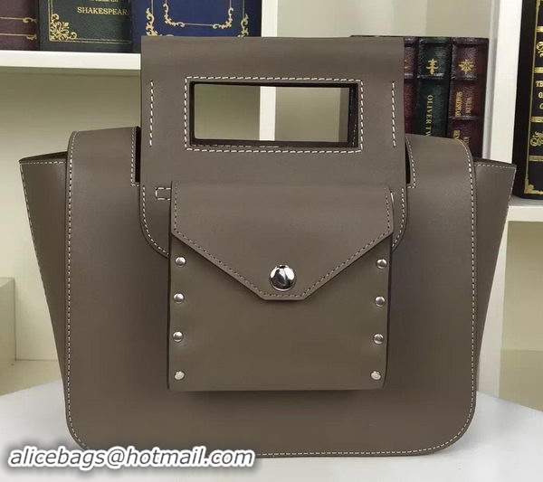 2016 Low Price CELINE Square Handbag Original Leather C28833 Grey