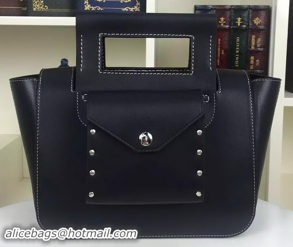 Top Quality 2016 CELINE Square Handbag Original Leather C28833 Black