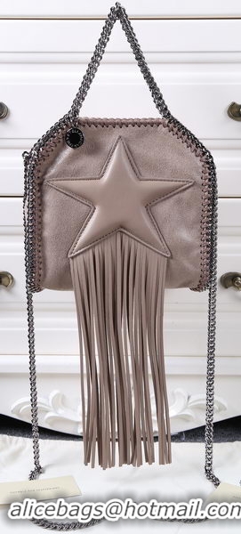 Popular Style Stella McCartney Falabella Fringed Star Mini Tote Bag SM8855 Khaki