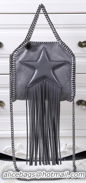 Trendy Design Stella McCartney Falabella Fringed Star Mini Tote Bag SM8855 Dark Grey