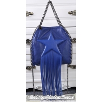 1:1 aaaaa Stella McCartney Falabella Fringed Star Mini Tote Bag SM8865 Royal