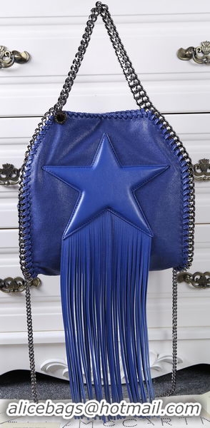 1:1 aaaaa Stella McCartney Falabella Fringed Star Mini Tote Bag SM8865 Royal