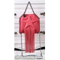 Chic Design Stella McCartney Falabella Fringed Star Mini Tote Bag SM8855 Light Red