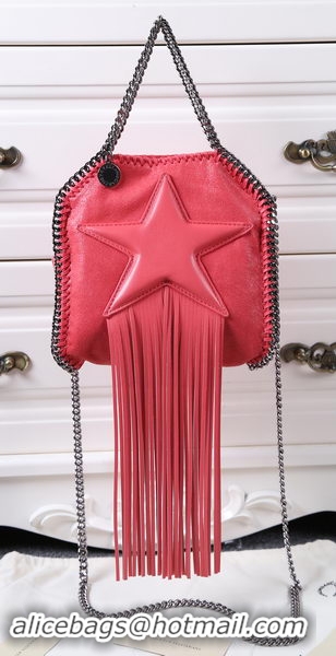 Chic Design Stella McCartney Falabella Fringed Star Mini Tote Bag SM8855 Light Red