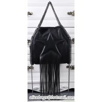 1:1 aaaaa Stella McCartney Falabella Fringed Star Mini Tote Bag SM8865 Black