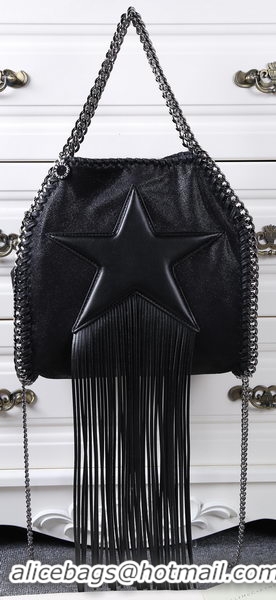 1:1 aaaaa Stella McCartney Falabella Fringed Star Mini Tote Bag SM8865 Black