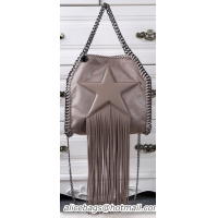 Famous Brand Stella McCartney Falabella Fringed Star Mini Tote Bag SM8865 Khaki