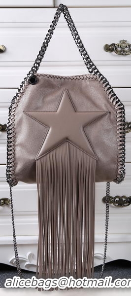 Famous Brand Stella McCartney Falabella Fringed Star Mini Tote Bag SM8865 Khaki