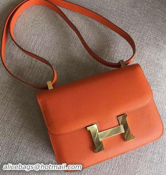 Big Discount Hermes Constance Bag Calfskin Leather H9999 Orange