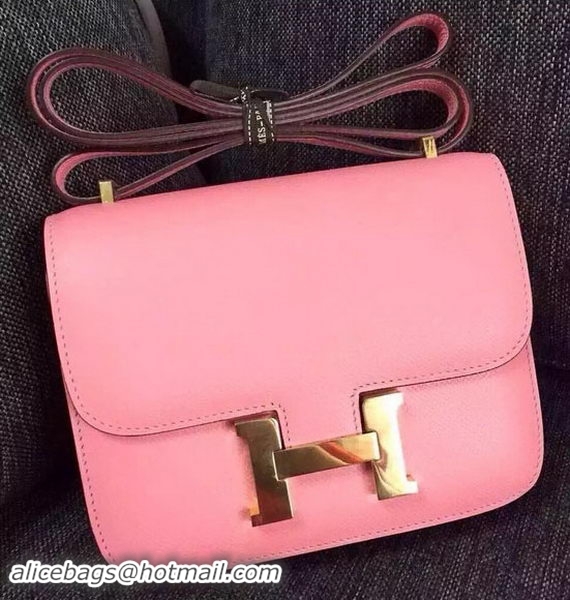 Chic Hermes Constance Bag Calfskin Leather H9999 Pink