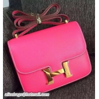 Expensive Hermes Constance Bag Calfskin Leather H9999 Rose