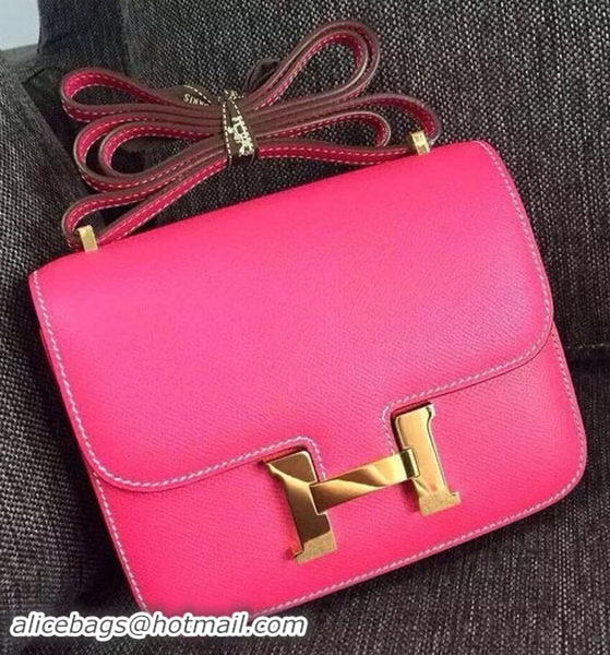 Expensive Hermes Constance Bag Calfskin Leather H9999 Rose