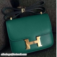 Big Enough Hermes Constance Bag Calfskin Leather H9999 Green