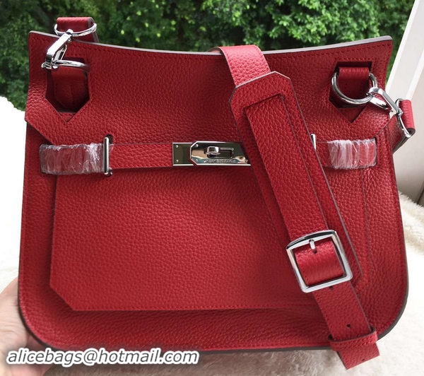 Discount Fashion Hermes Jypsiere 31CM Shoulder Bag Calfskin Leather H0880 Red