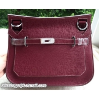 Best Product Hermes Jypsiere 31CM Shoulder Bag Calfskin Leather H0880 Wine