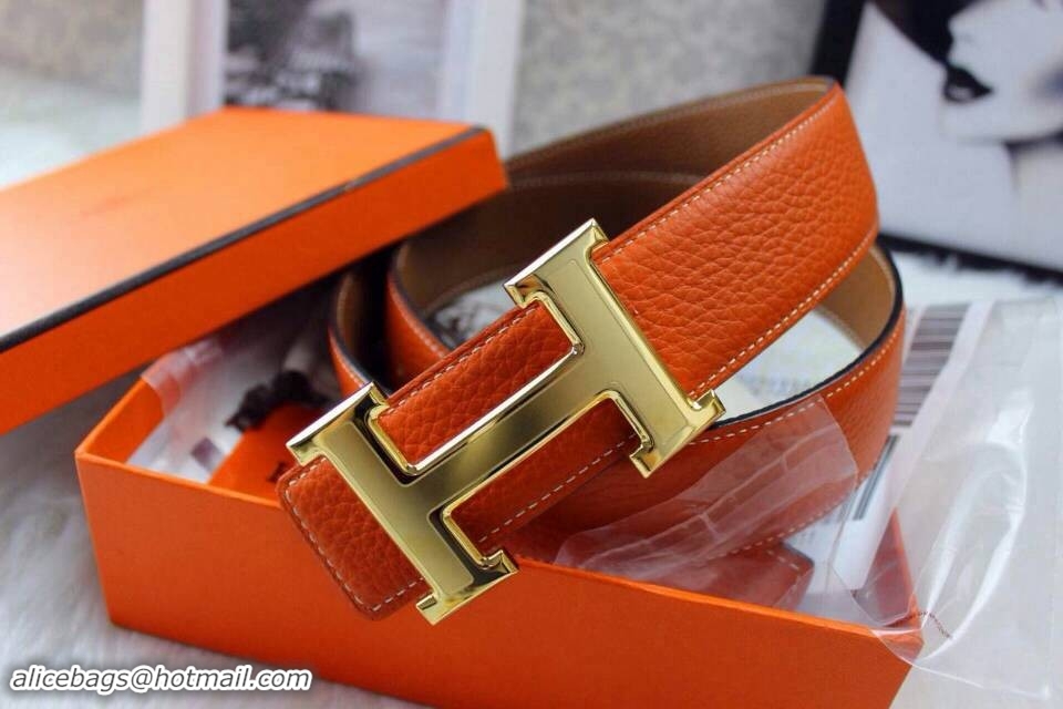 Top Grade Hermes Belt HB1664 Orange