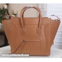 Stylish Celine Luggage Phantom Tote Bag Smooth Leather CT3341 Wheat