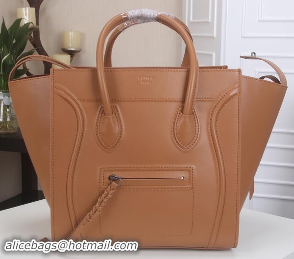 Stylish Celine Luggage Phantom Tote Bag Smooth Leather CT3341 Wheat