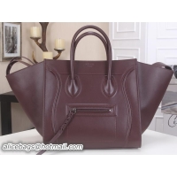 Buy New Cheap Celine Luggage Phantom Tote Bag Smooth Leather CT3341 Burgundy