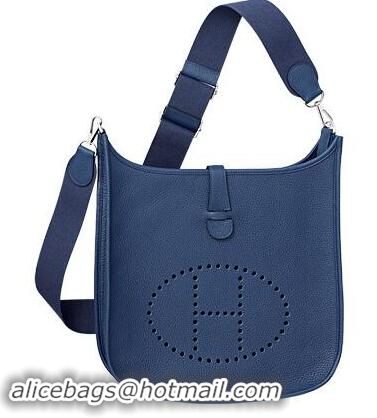 High Quality Hermes Evelyne 32cm Messenger Bag H1188 Dark Blue