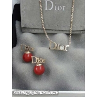 Unique Style Dior Necklace & Earrings D426B