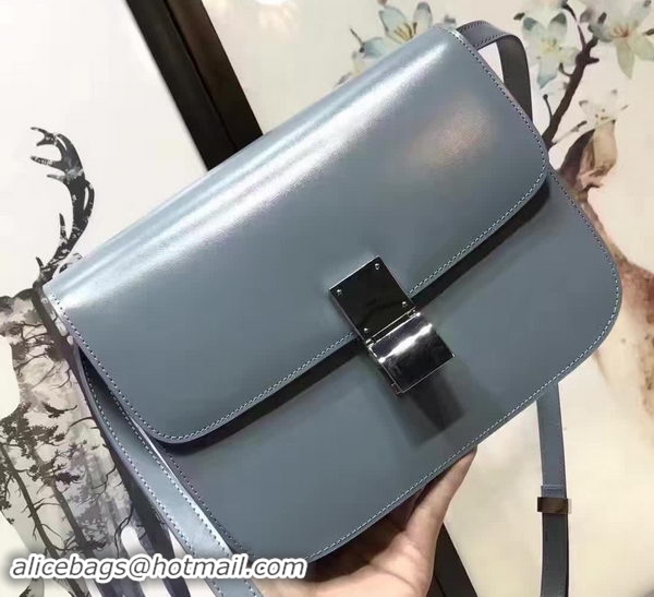 Charming Celine Classic Box Flap Bag Smooth Leather C20447 SkyBlue