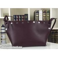 Best Quality Celine Natural Calfskin Medium Sailor Bag With Studs 703086 Burgundy