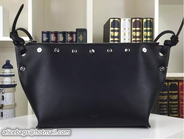 Most Popular Celine Natural Calfskin Medium Sailor Bag With Studs 703086 Black