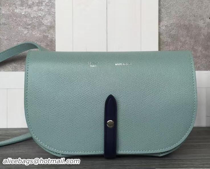 Inexpensive Celine Epsom Leather Strap Clutch On Strap Bag 703093 Ice Blue