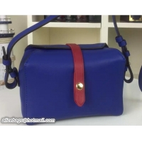 Crafted Celine Natural Calfskin Box On Strap Bag 703091 Blue