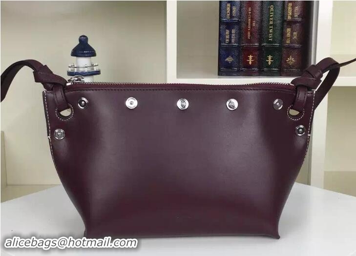 Good Product Celine Natural Calfskin Small Sailor Bag With Studs 703087 Burgundy