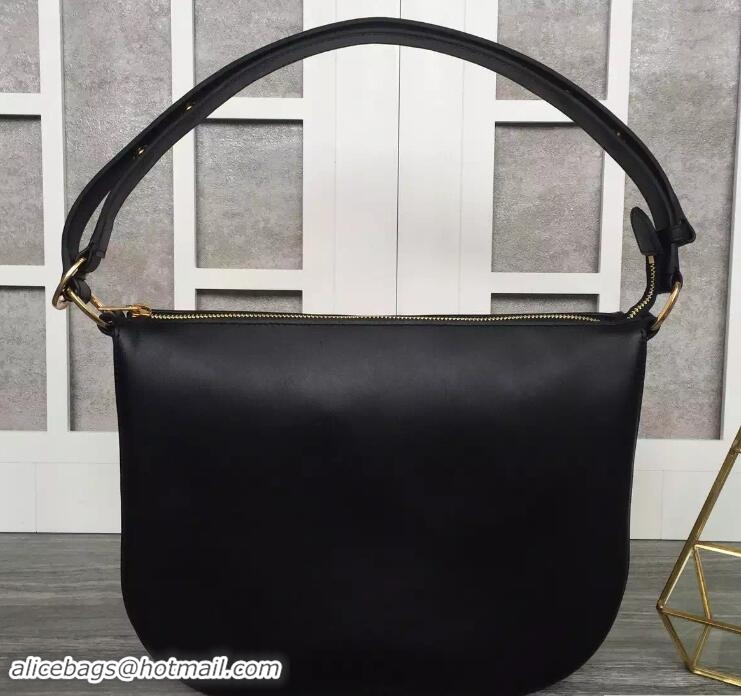 Most Popular Celine Natural Calfskin Small Saddle Bag 703094 Black