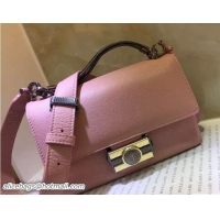 Duplicate Bvlgari Monete Flap Cover Small Bag with Tubogas Handles 51101 Pink