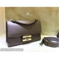 Super Bvlgari Monete Flap Cover Small Bag with Tubogas Handles 38981 Gray