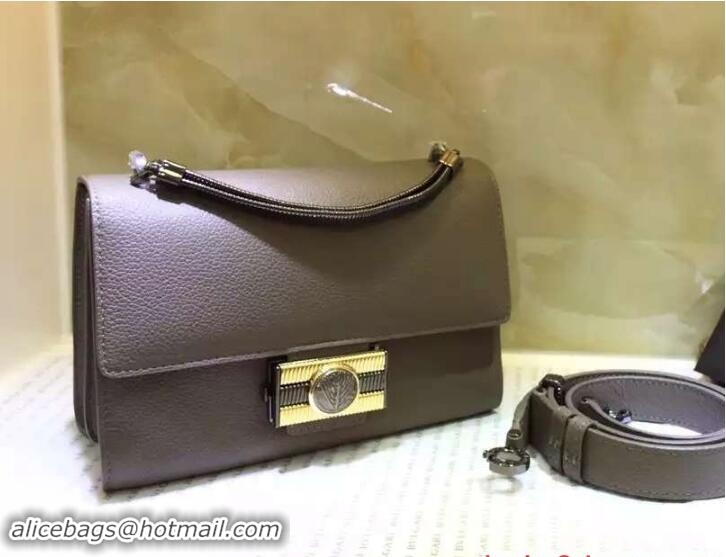 Super Bvlgari Monete Flap Cover Small Bag with Tubogas Handles 38981 Gray