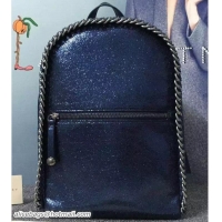 Purchase Stella Mccartney Falabella Backpack Bag M52901 Metallic Dark Blue Crackle