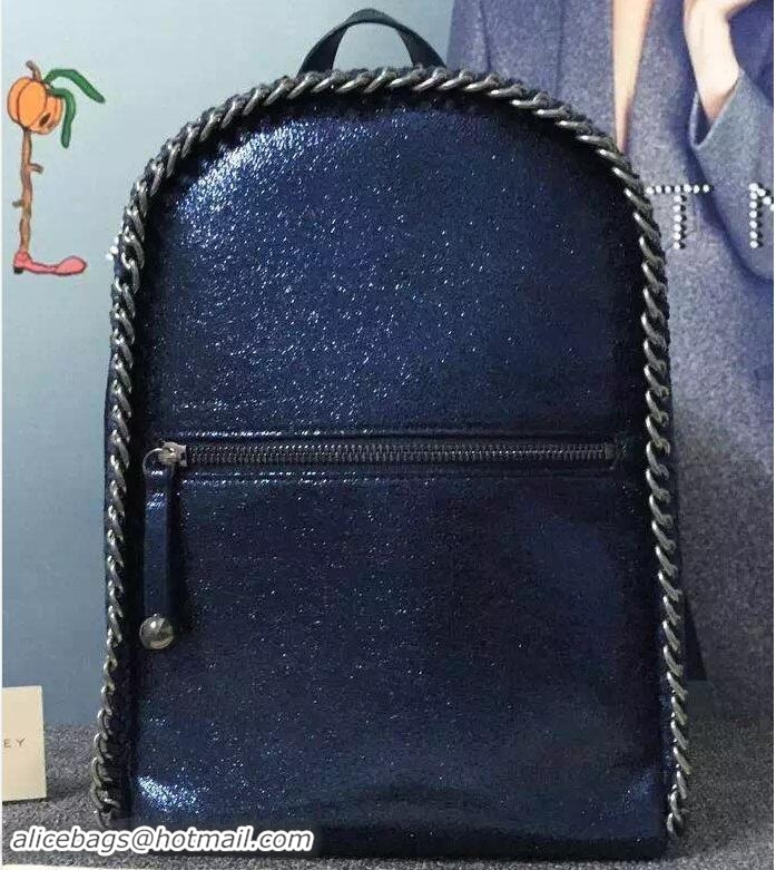 Purchase Stella Mccartney Falabella Backpack Bag M52901 Metallic Dark Blue Crackle