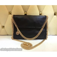 Grade Stella McCartney Falabella Shaggy Deer Mini Shoulder Bag Black with gold chain M52908