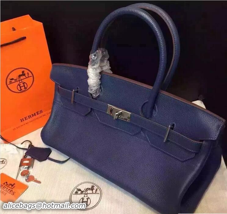 Grade Quality Hermes Birkin 42cm Bag in Original Togo Leather Bag H60302 Dark Blue