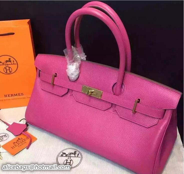 Expensive Hermes Birkin 42cm Bag in Original Togo Leather Bag H60302 Fuchsia