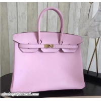 Original Cheap Hermes Birkin 30 Bag in Original Swift Leather Bag H60417 Pink